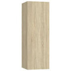 Set di Mobili TV 3 pz Rovere Sonoma in Legno Multistrato