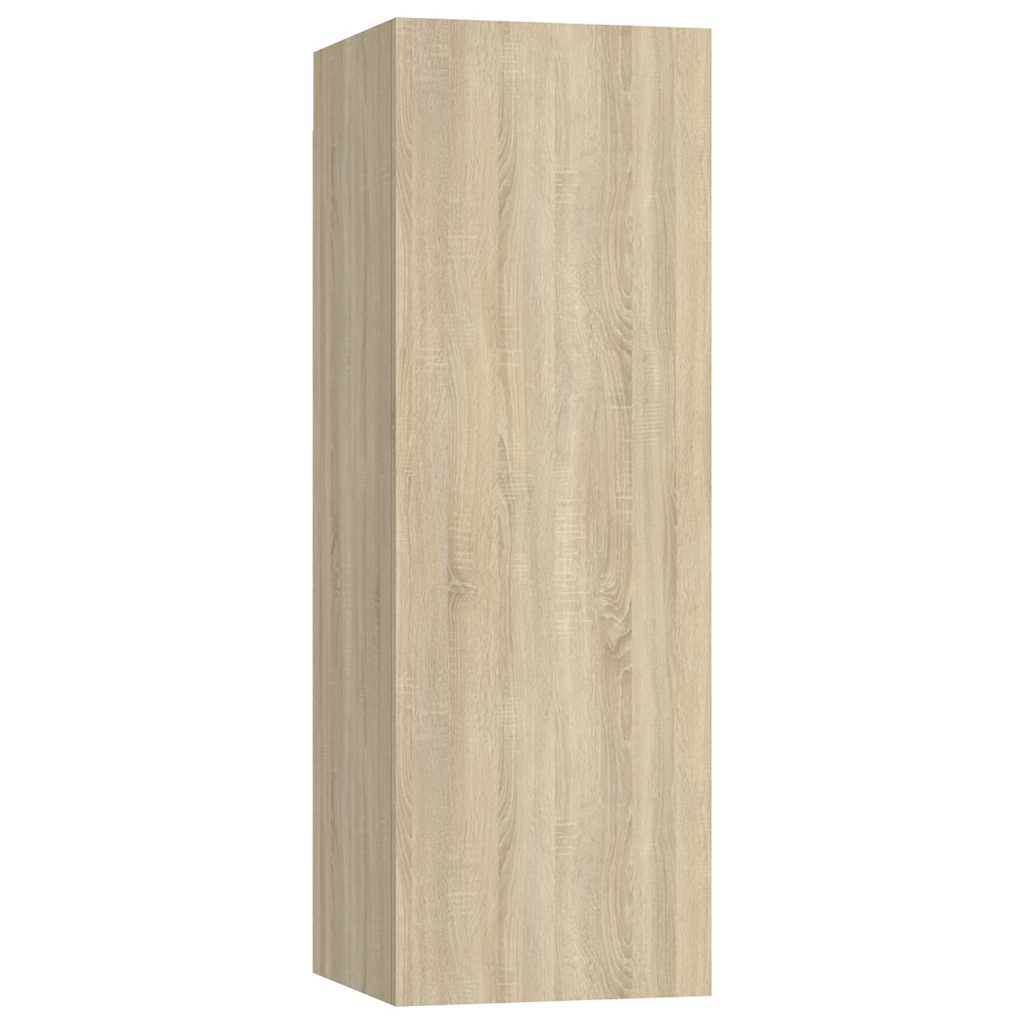 Set di Mobili TV 3 pz Rovere Sonoma in Legno Multistrato