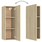Set di Mobili TV 3 pz Rovere Sonoma in Legno Multistrato