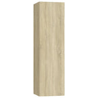 Set di Mobili Porta TV 4 pz Rovere Sonoma in Legno Multistrato