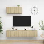 Mobili Porta TV 3 pz Rovere Sonoma in Legno Multistrato