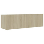 Mobili Porta TV 3 pz Rovere Sonoma in Legno Multistrato