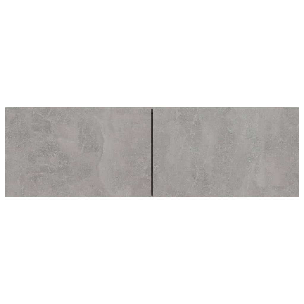 Mobili TV 4 pz Grigio Cemento 100x30x30 cm in Legno Multistrato