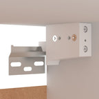 Comodini 2 pz Bianchi 30,5x30x30 cm in Legno Multistrato