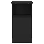 Tavolino Nero 36x30x56 cm in Legno Multistrato