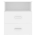 Comodini 2pz Bianchi 50x32x60 cm