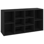 Scarpiera con Panchina Nera 103x30x55 cm Legno Multistrato
