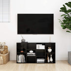 Scarpiera con Panchina Nera 103x30x55 cm Legno Multistrato