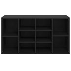 Scarpiera con Panchina Nera 103x30x55 cm Legno Multistrato