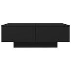 Tavolino da Salotto Nero 90x60x31 cm in Legno Multistrato