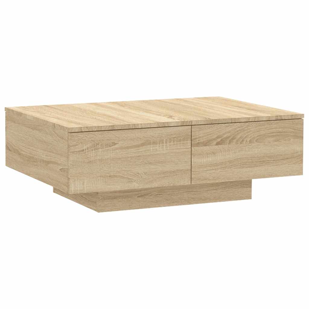 Tavolino da Salotto Rovere Sonoma 90x60x31 cm Legno Multistrato