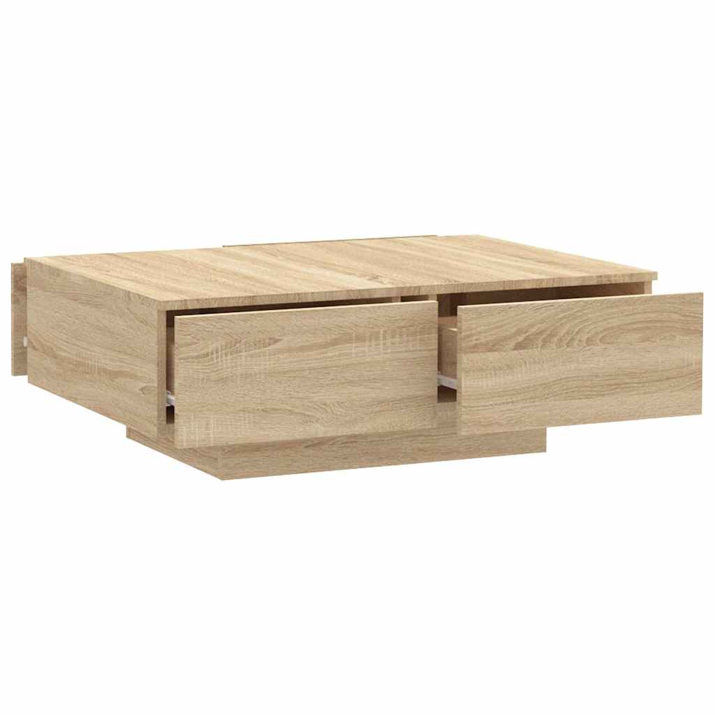 Tavolino da Salotto Rovere Sonoma 90x60x31 cm Legno Multistrato