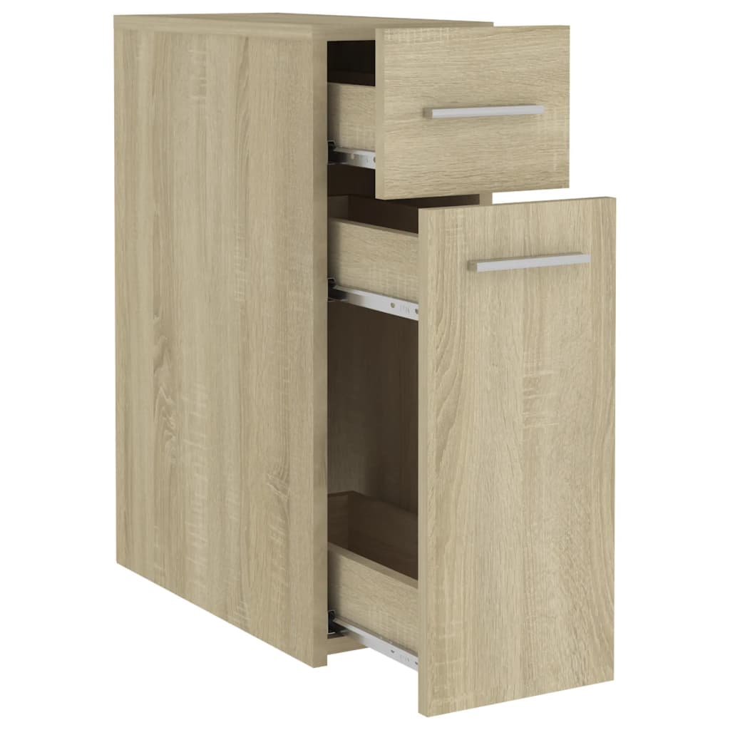 Armadietto da Farmacia Rovere Sonoma 20x45,5x60 cm Multistrato
