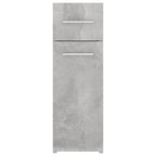 Armadietto da Farmacia Grigio Cemento 20x45,5x60 cm Multistrato