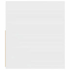 Comodini 2 pz con LED Bianchi 60x35x40 cm