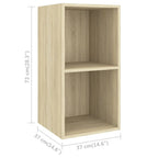 Set Mobili TV 5 pz Rovere Sonoma in Legno Multistrato