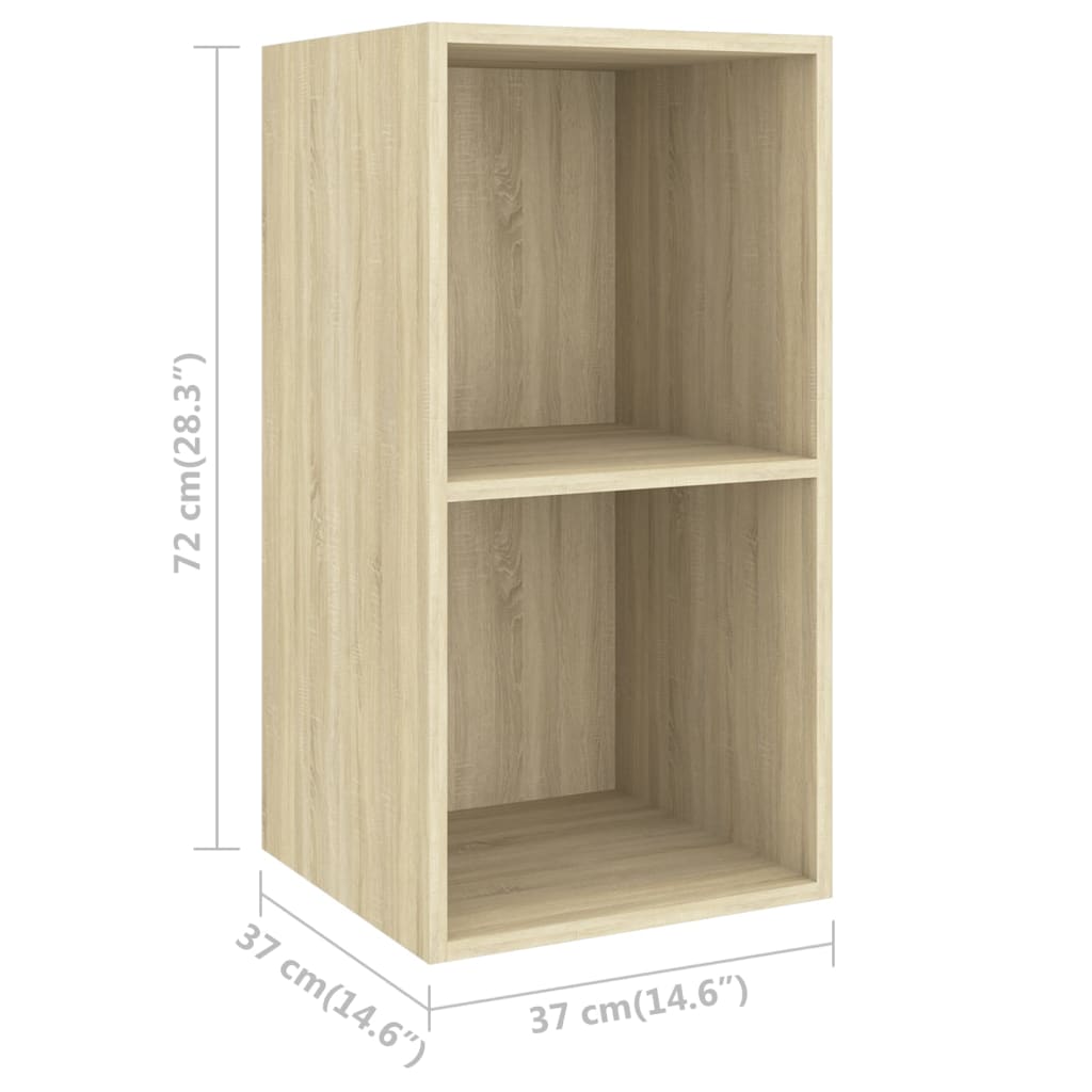 Set Mobili TV 5 pz Rovere Sonoma in Legno Multistrato