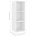 Set Mobile TV 3 pz Bianco in Truciolato