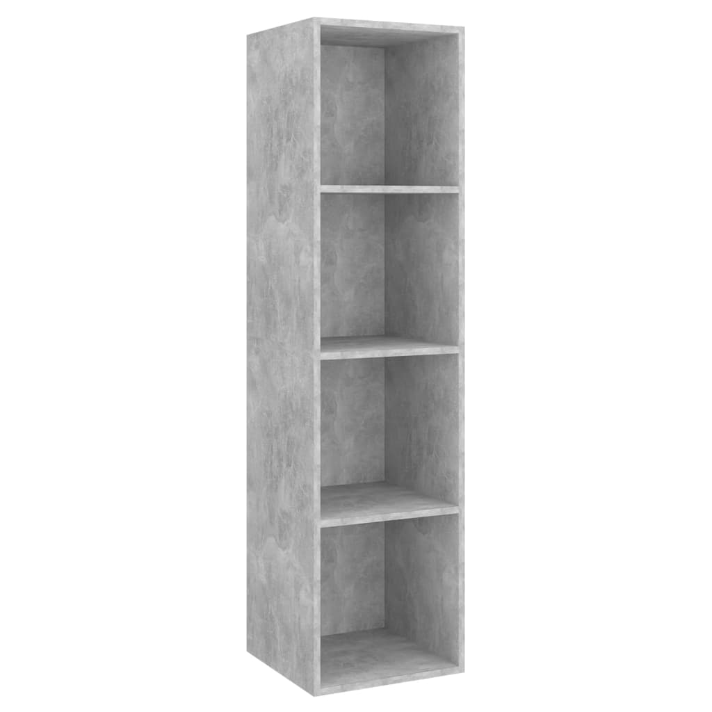 Set Porta TV 2 pz Grigio Cemento in Truciolato