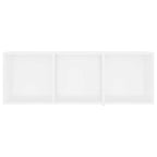 Mobili TV 2 pz Bianchi 107x35x37 cm in Legno Multistrato