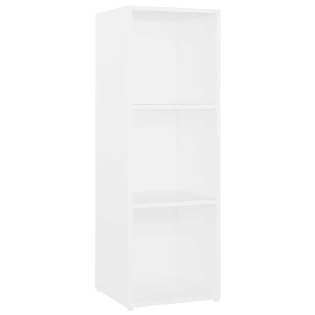 Mobili TV 2 pz Bianchi 107x35x37 cm in Legno Multistrato
