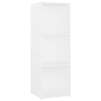 Mobili TV 2 pz Bianchi 107x35x37 cm in Legno Multistrato