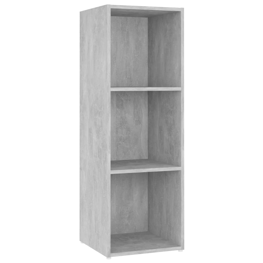 Mobili TV 2 pz Grigio Cemento 107x35x37 cm in Legno Multistrato