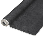 Tappeto Lungo Stampato Lavabile Antracite 80x300 cm Poliestere