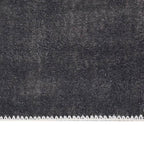 Tappeto Lungo Stampato Lavabile Antracite 80x300 cm Poliestere