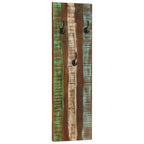 Appendiabiti a Parete 2pz 36x3x110cm Legno Massello di Recupero