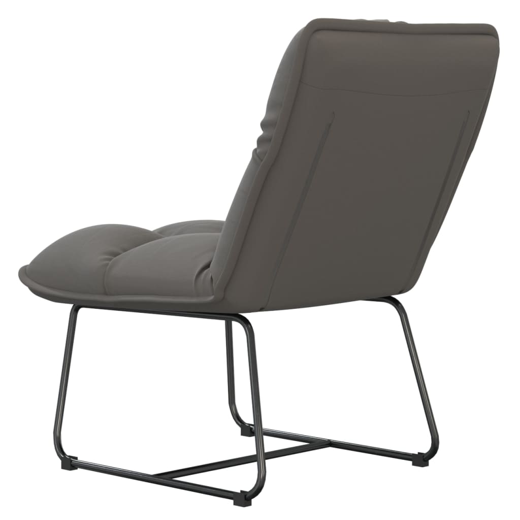 Poltrona con Struttura in Metallo Grigio Chiaro in Velluto