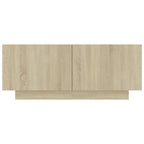Comodino Rovere Sonoma 100x35x40 cm in Legno Multistrato