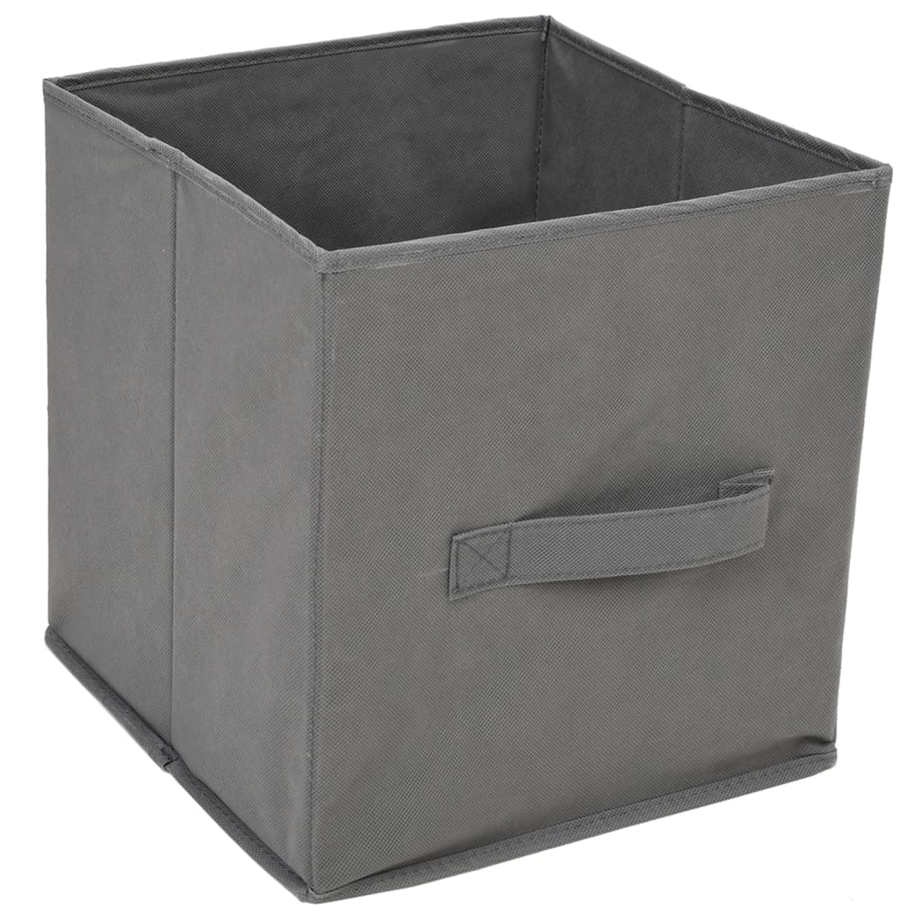 Armadietto con 3 Cassetti in Tessuto Grigio 34x34x101cm Acciaio