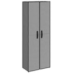 Scarpiera Grigia 60x30x166 cm Tessuto