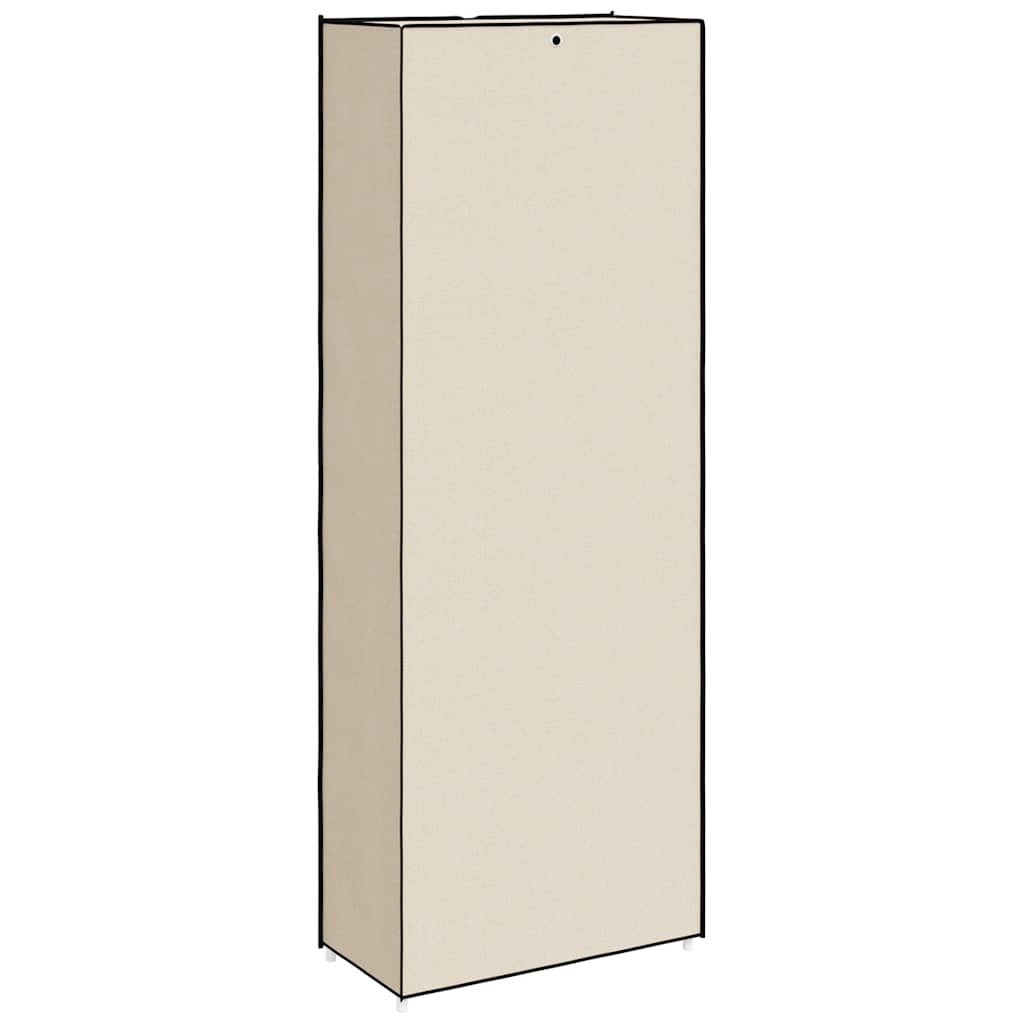 Scarpiera Crema 60x30x166 cm Tessuto