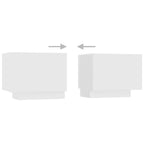 Mobile Porta TV con Luci LED Bianco 200x35x40 cm