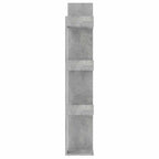Libreria Grigio Cemento 86x25,5x140 cm in Truciolato