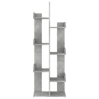 Libreria Grigio Cemento 48x25,5x140 cm in Truciolato