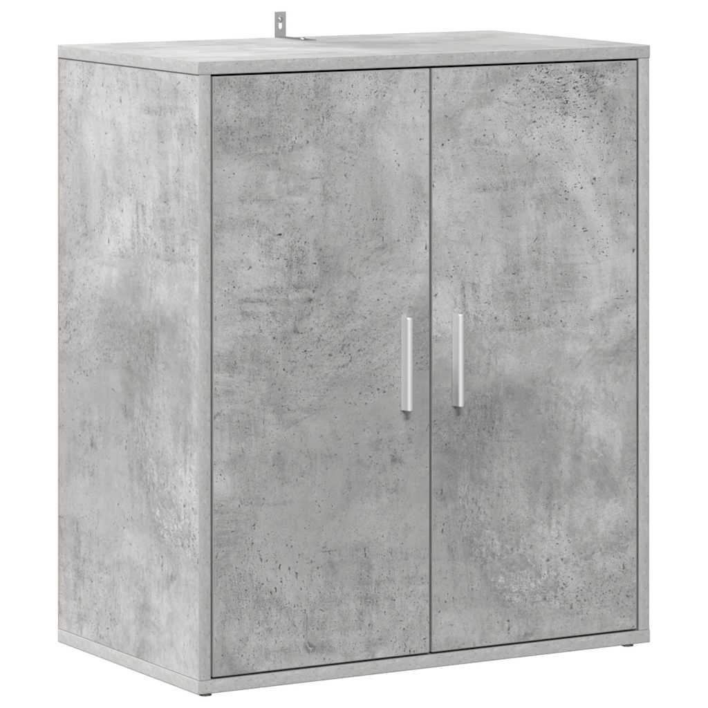 Scarpiera Grigio Cemento 60x35x70 cm in Truciolato