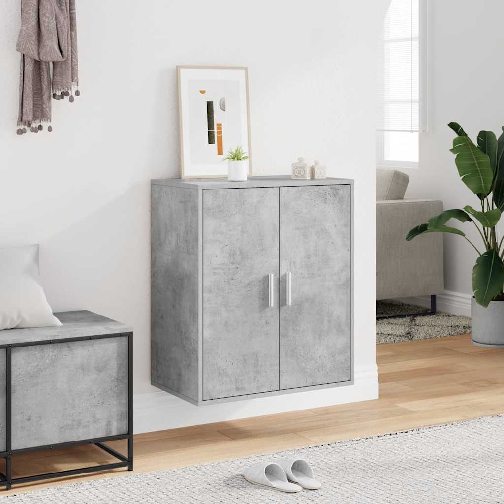 Scarpiera Grigio Cemento 60x35x70 cm in Truciolato