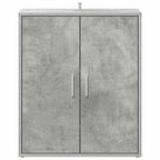 Scarpiera Grigio Cemento 60x35x70 cm in Truciolato