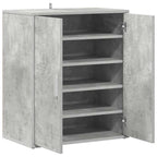 Scarpiera Grigio Cemento 60x35x70 cm in Truciolato