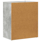 Scarpiera Grigio Cemento 60x35x70 cm in Truciolato