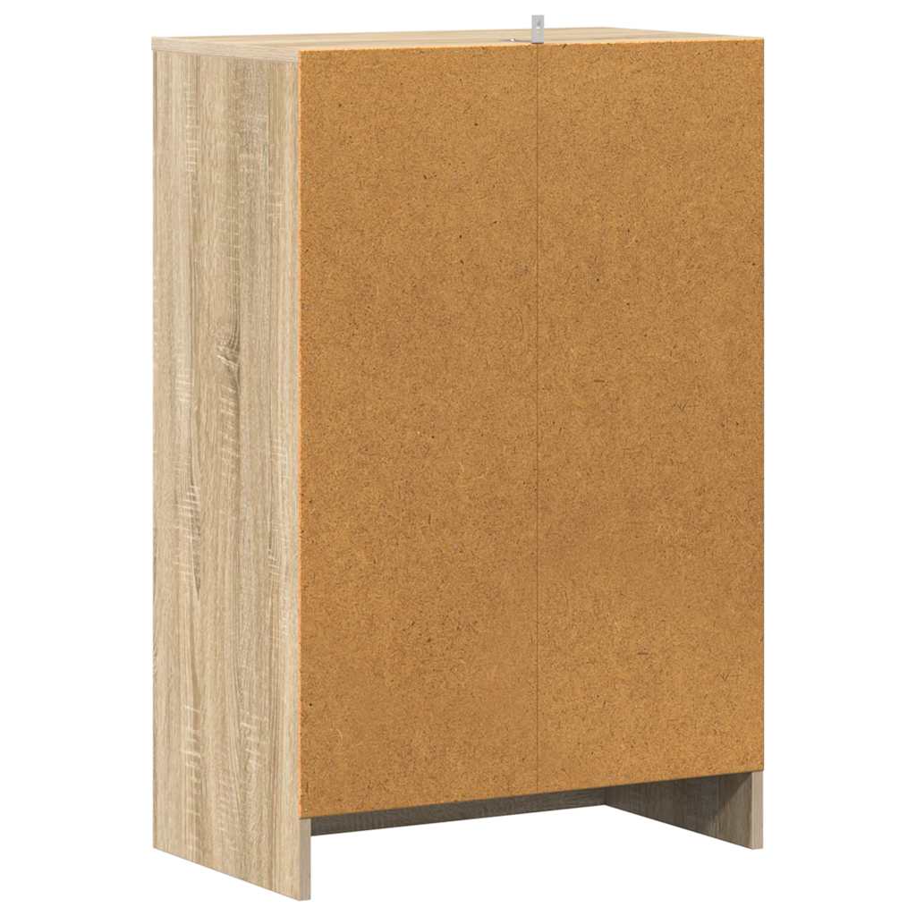 Scarpiera Rovere Sonoma 60x35x92 cm in Truciolato