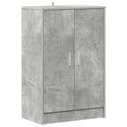 Scarpiera Grigio Cemento 60x35x92 cm in Truciolato