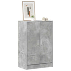 Scarpiera Grigio Cemento 60x35x92 cm in Truciolato
