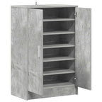 Scarpiera Grigio Cemento 60x35x92 cm in Truciolato