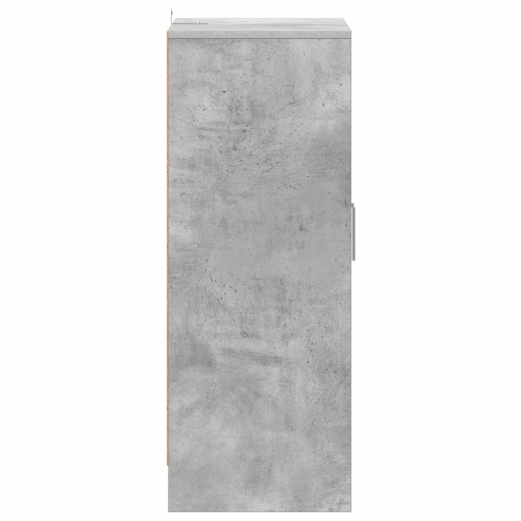 Scarpiera Grigio Cemento 60x35x92 cm in Truciolato