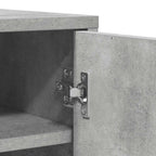 Scarpiera Grigio Cemento 60x35x92 cm in Truciolato
