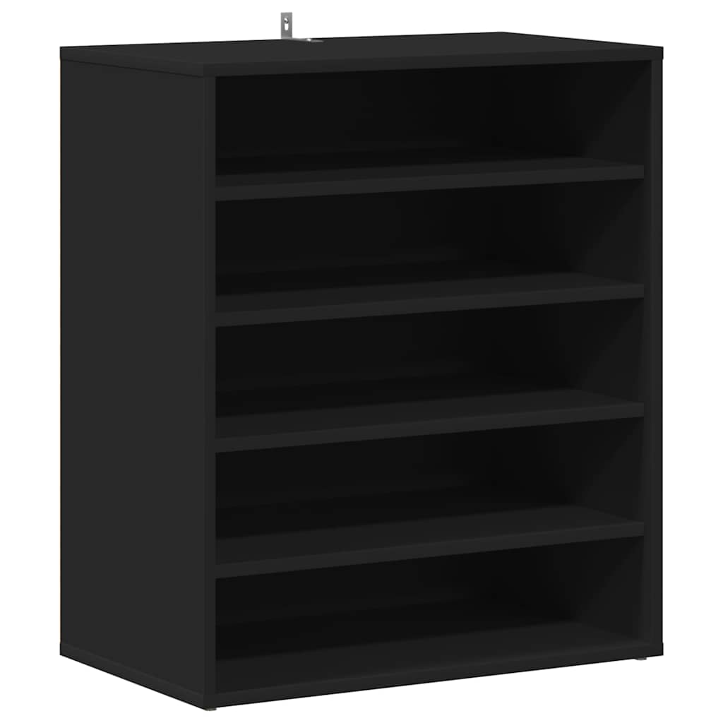 Scarpiera Nera 60x35x70 cm in Truciolato
